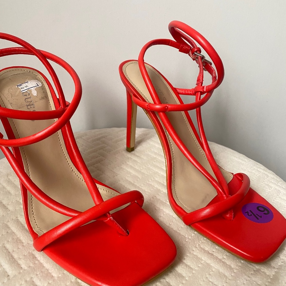 GUESS strappy heels